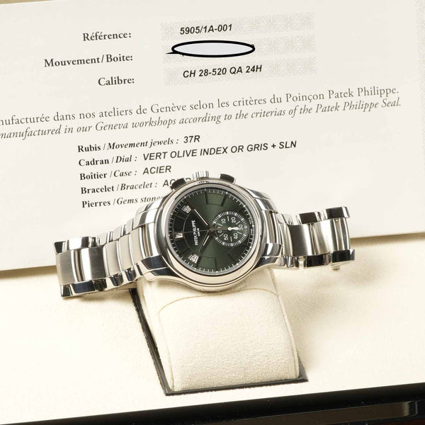 Patek Philippe Annual Calendar Chronograph Green Dial 42mm