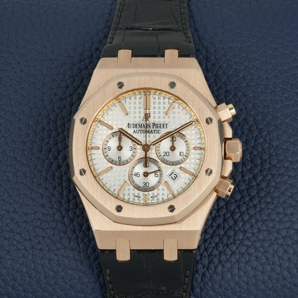 Audemars Piguet Royal Oak Chronograph 41mm Rose Gold white dial