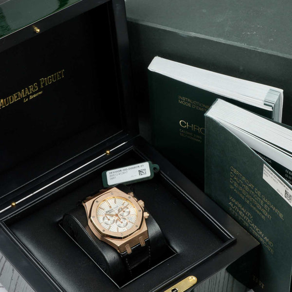 Audemars Piguet Royal Oak Chronograph 41mm Rose Gold box & papers