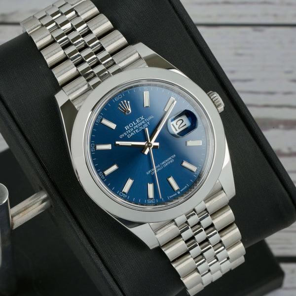 Rolex Datejust Blue Dial Smooth Jubilee 2024 41mm