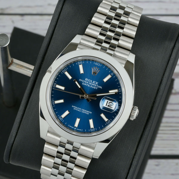 Rolex Datejust Blue Dial Smooth Jubilee 2024 41mm