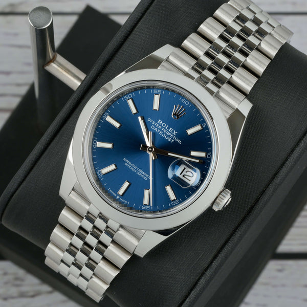 Rolex Datejust Blue Dial Smooth Jubilee 2024 41mm